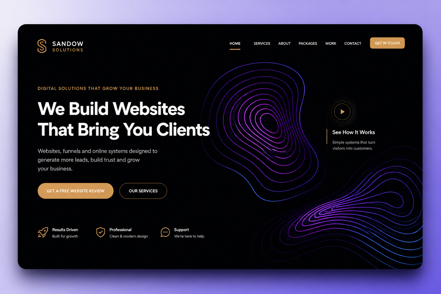 Web Design South Africa for small businesses by Sandow Solutions